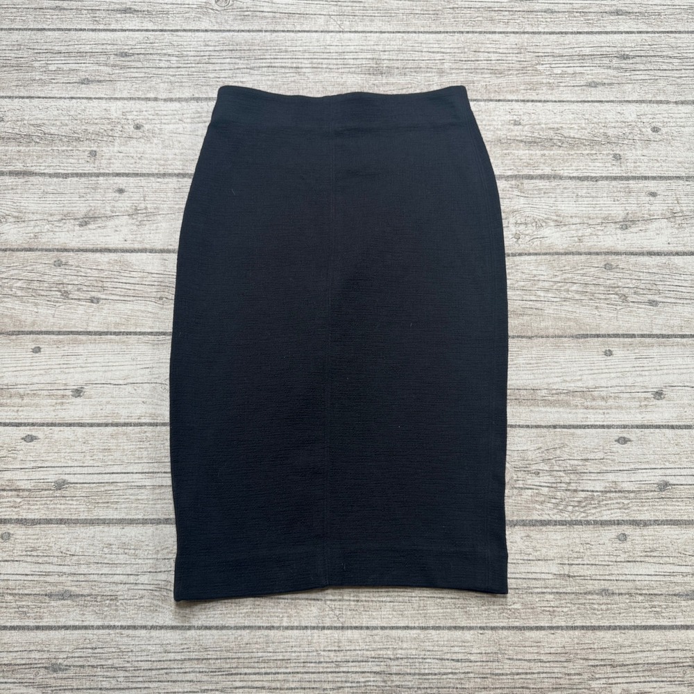Wilfred Aritzia Skirt Womens XS Black Slim Fit Pencil Knit Pull On Formal Office
